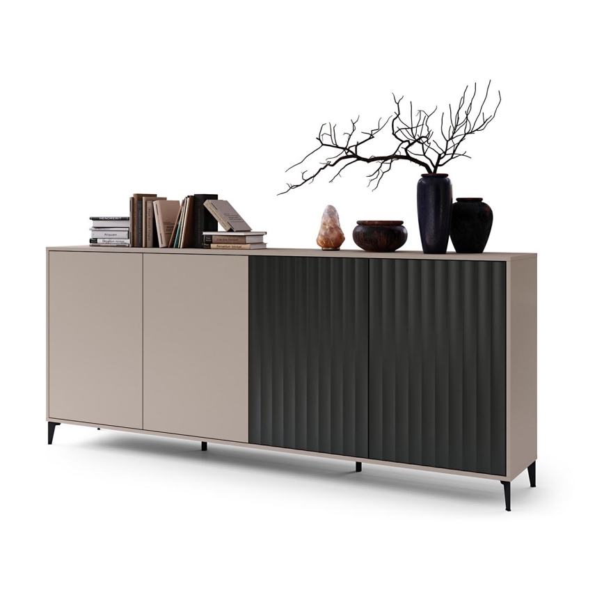 Armadietto RONJA taupe/nero