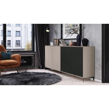 Armadietto RONJA taupe/nero
