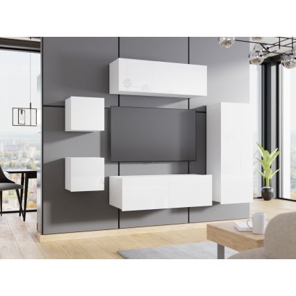 Armadio a muro CALABRINI 117x45 cm bianco