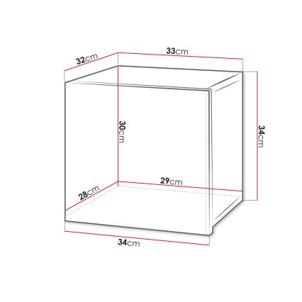 Armadio a muro CALABRINI 34x34 cm bianco