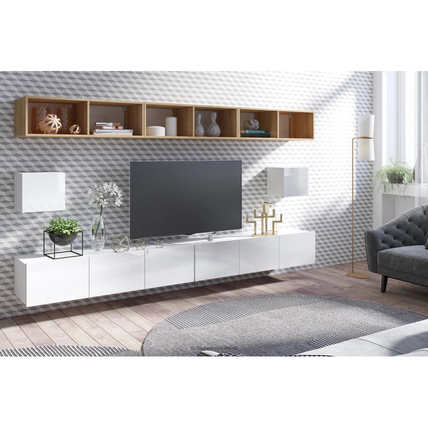 Armadio a muro PAVO 34x34 cm bianco lucido