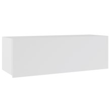 Armadio a muro PAVO 35x105 cm bianco lucido/bianco opaco