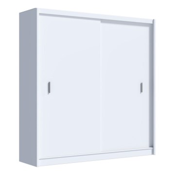 Armadio con ante scorrevoli SAPHIRA 203x215 cm bianco