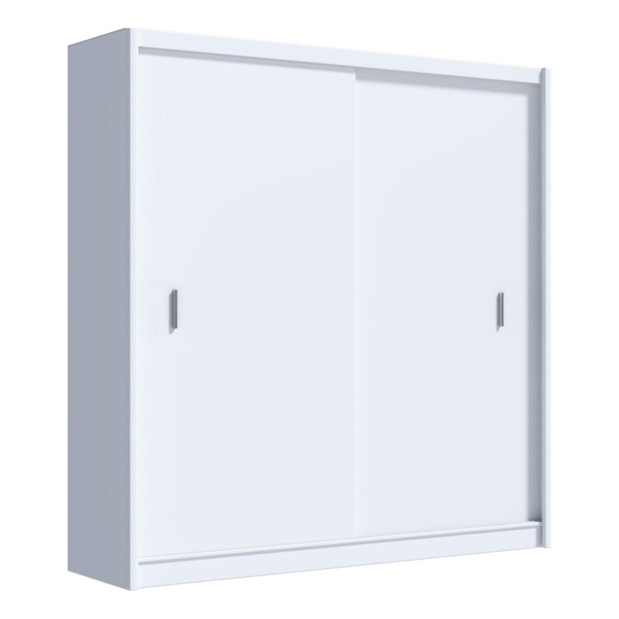 Armadio con ante scorrevoli SAPHIRA 203x215 cm bianco