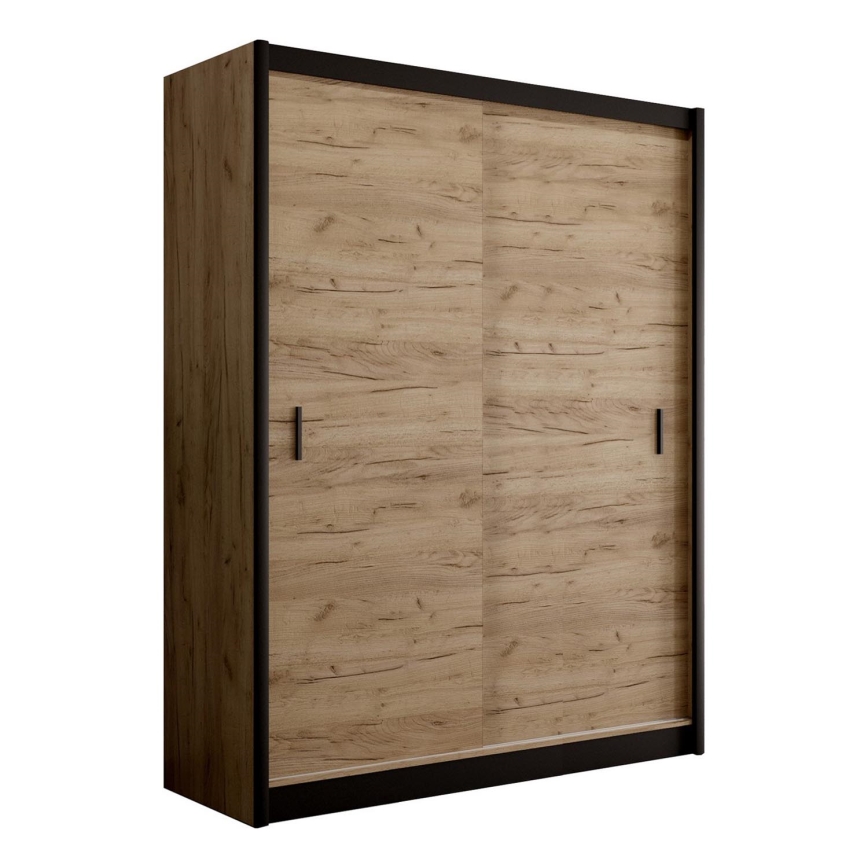 Armadio con ante scorrevoli SAPHIRA 203x215 cm quercia craft