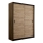 Armadio con ante scorrevoli SAPHIRA 203x215 cm quercia craft