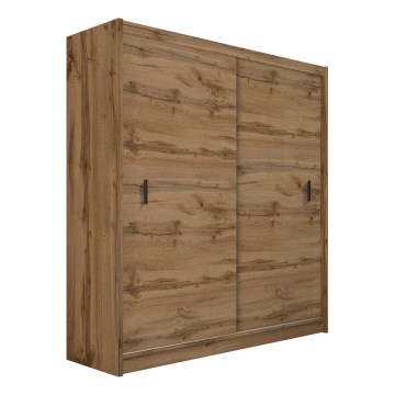 Armadio con ante scorrevoli SAPHIRA 203x215 cm quercia wotan