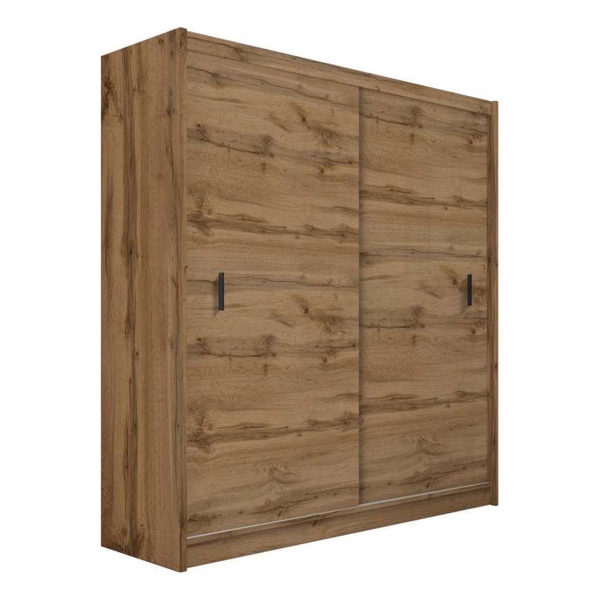 Armadio con ante scorrevoli SAPHIRA 203x215 cm quercia wotan