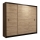 Armadio con ante scorrevoli SAPHIRA 250x215 cm quercia craft
