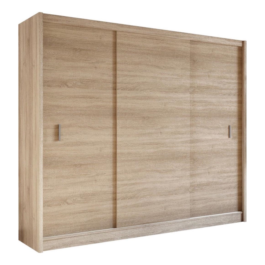 Armadio con ante scorrevoli SAPHIRA 250x215 cm quercia sonoma