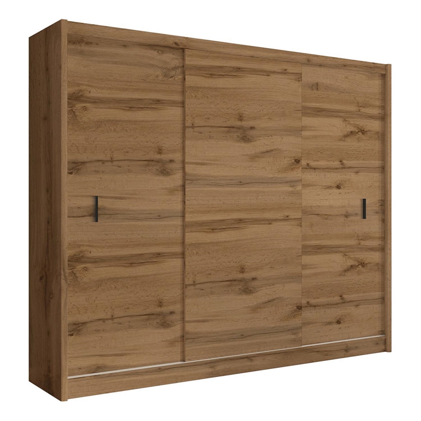Armadio con ante scorrevoli SAPHIRA 250x215 cm quercia wotan