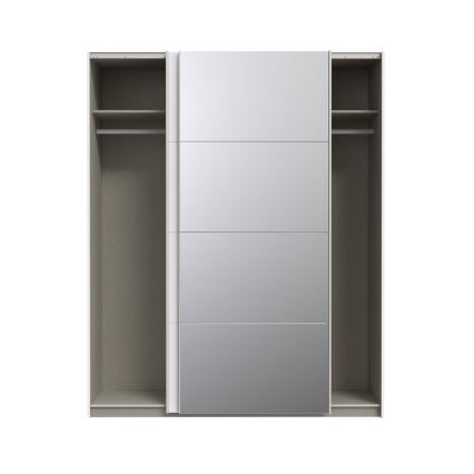 Armadio con specchio KARO 170x210 cm bianco