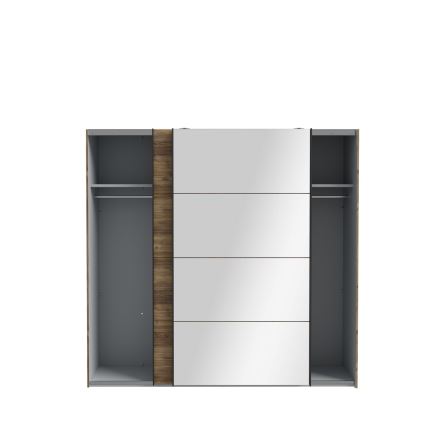 Armadio con specchio OREN 220x210 cm rovere artisan