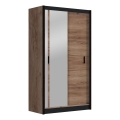 Armadio con specchio SABRINA 120x215 cm rovere craft