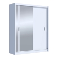 Armadio con specchio SABRINA 180x215 cm bianco
