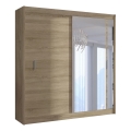 Armadio con specchio SABRINA 203x215 cm rovere sonoma