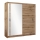 Armadio con specchio SABRINA 203x215 cm rovere wotan