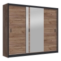 Armadio con specchio SABRINA 250x215 cm rovere craft