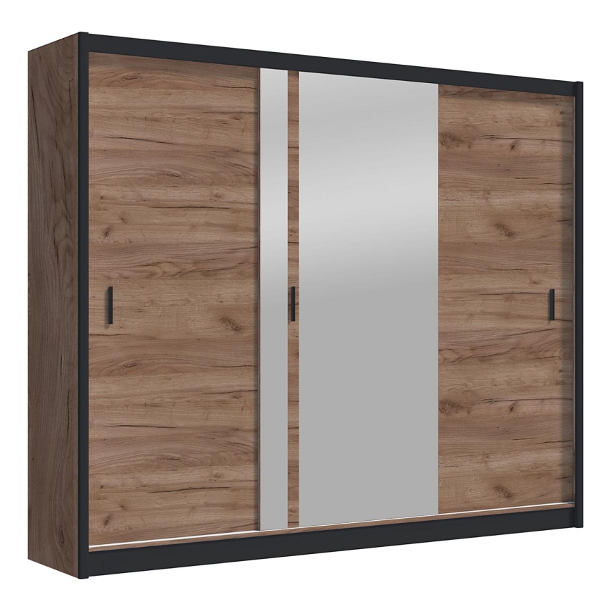 Armadio con specchio SABRINA 250x215 cm rovere craft