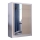 Armadio con specchio SANTINO 150x215 cm bianco/quercia craft