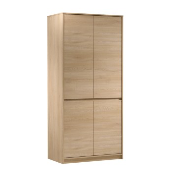 Armadio guardaroba MIYABI 90x198x52 cm rovere Cremona