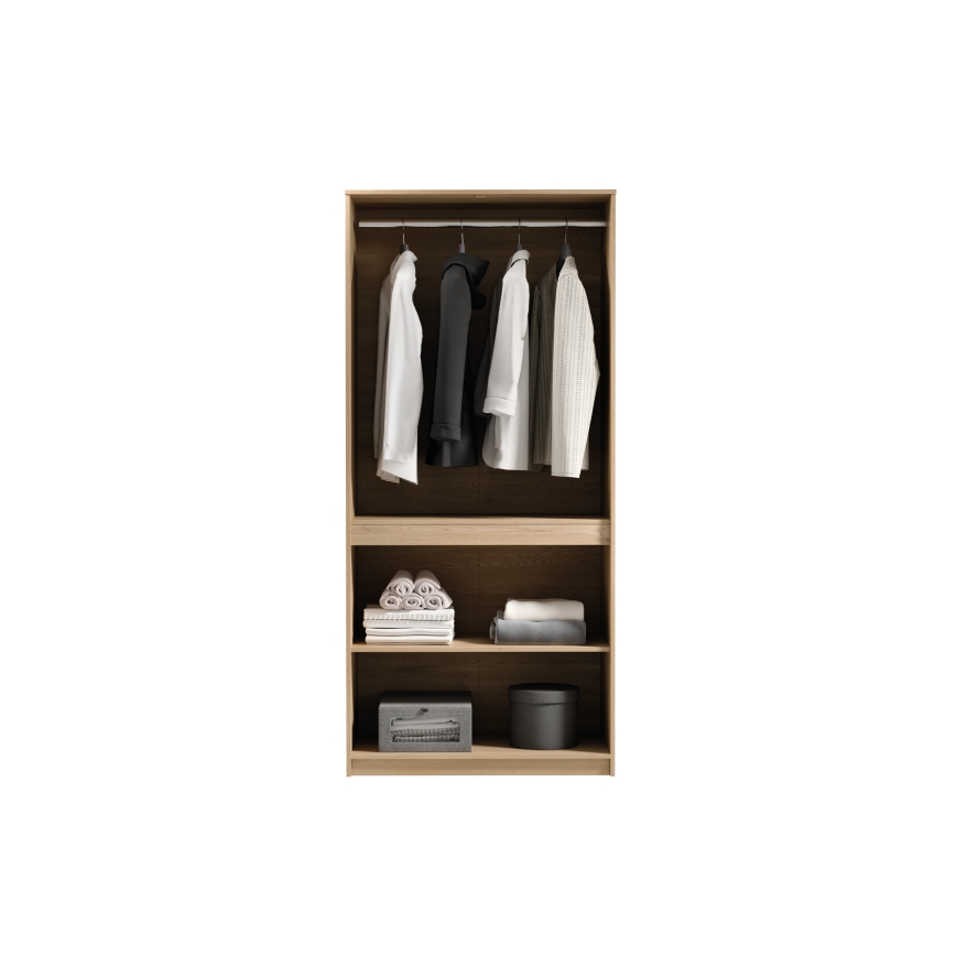 Armadio guardaroba MIYABI 90x198x52 cm rovere Cremona