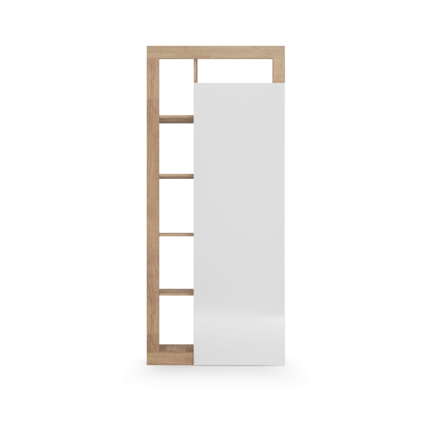 Armadio LENOR 91x209 cm bianco/marrone