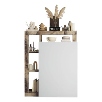 Armadio LENOR bianco/acero