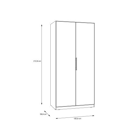 Armadio MARO 100x213 cm rovere Artisan