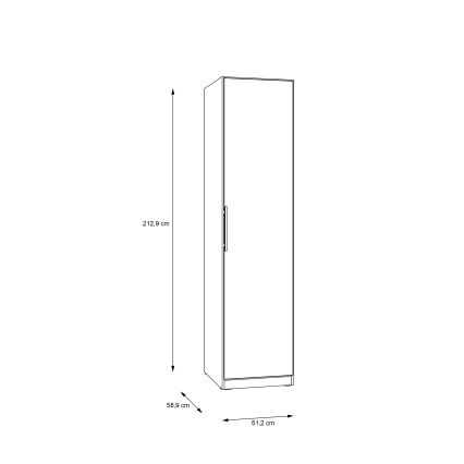Armadio MARO 51x213 cm rovere artisan