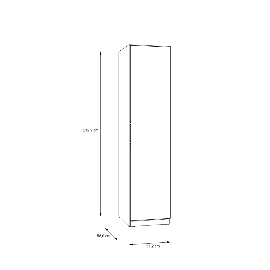 Armadio MARO 51x213 cm rovere artisan