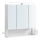 Armadio pensile da bagno con specchio LED SKY 70x70x16 cm 230V, bianco