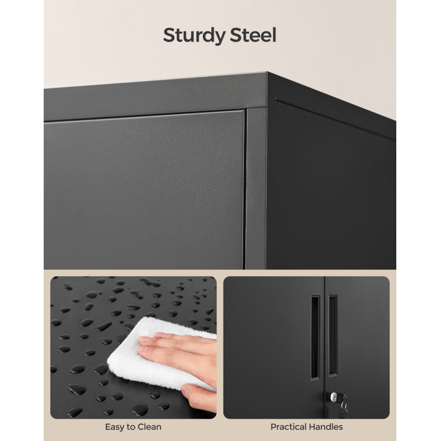 Armadio per ufficio KAZE 60x40 cm nero