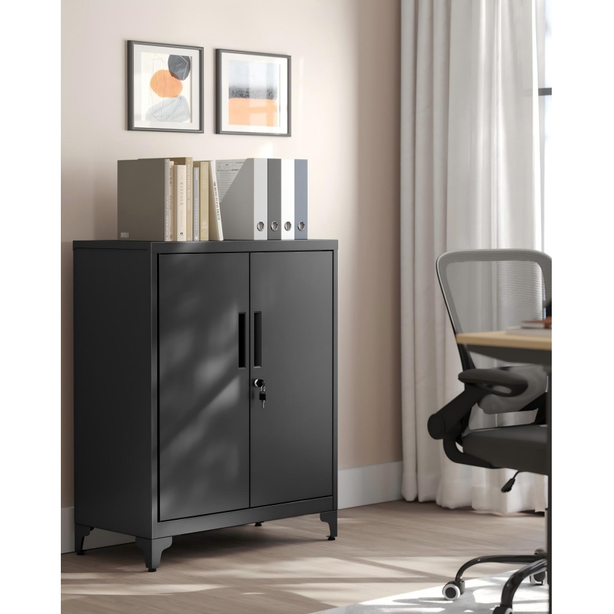 Armadio per ufficio KAZE 80x40 cm, nero