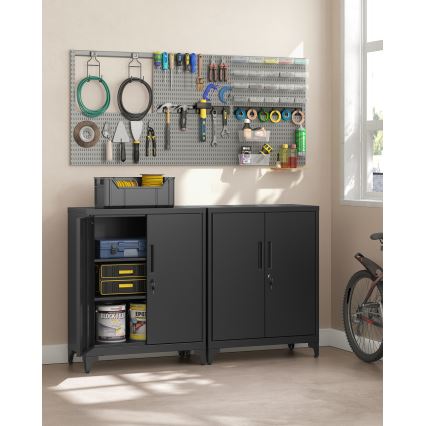 Armadio per ufficio KAZE 80x40 cm, nero
