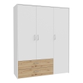 Armadio URO 152x190 cm rovere artisan/bianco