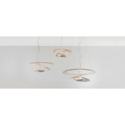 Artemide 1256110A - Lampadario a sospensione con filo LED dimmerabile PIRCE LED/44W/230V 3000K bianco