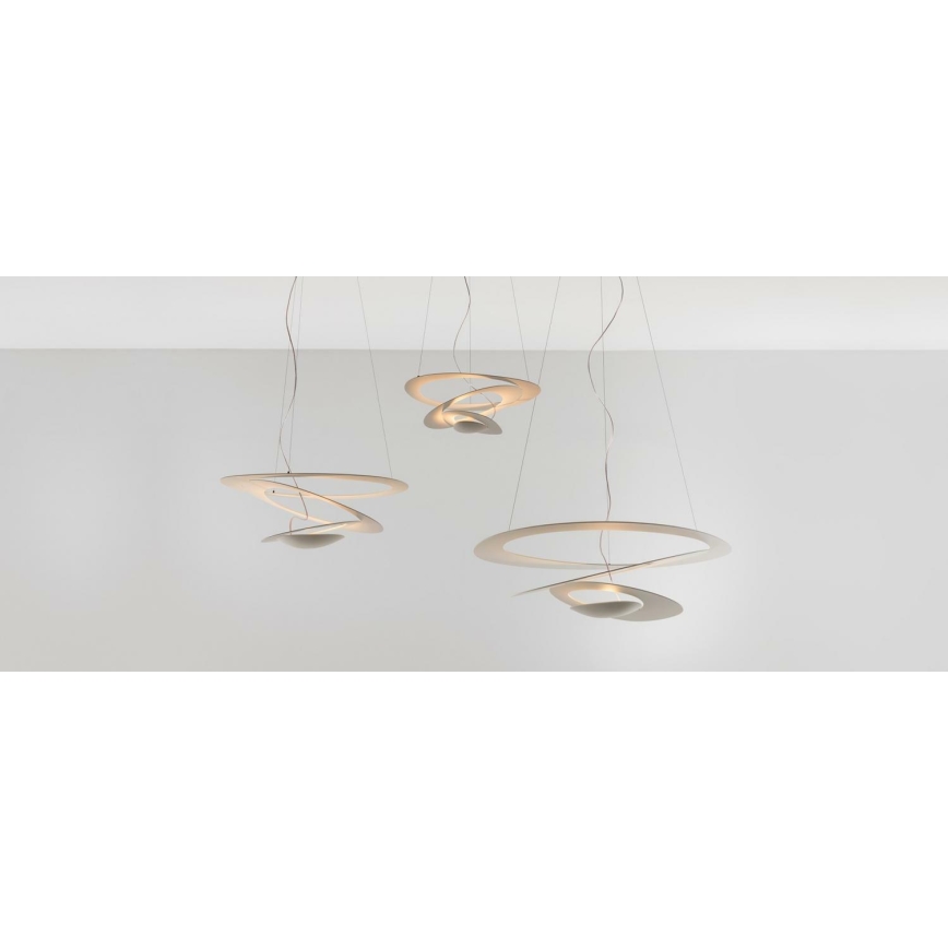 Artemide 1256110A - Lampadario a sospensione con filo LED dimmerabile PIRCE LED/44W/230V 3000K bianco