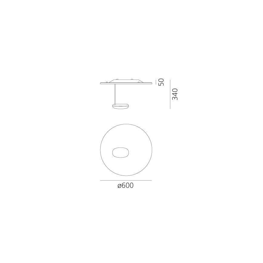 Artemide 1471110A - Plafoniera LED dimmerabile DROPLET LED/29W/230V 3000K