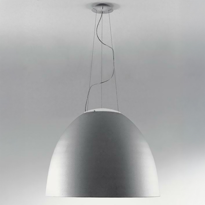 Artemide A242910 - Lampadario a sospensione con filo NUR 2xR7s/11W/230V grigio