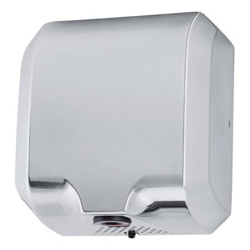 Asciugamani elettrico 29,5x32 cm acciaio inossidabile/argento