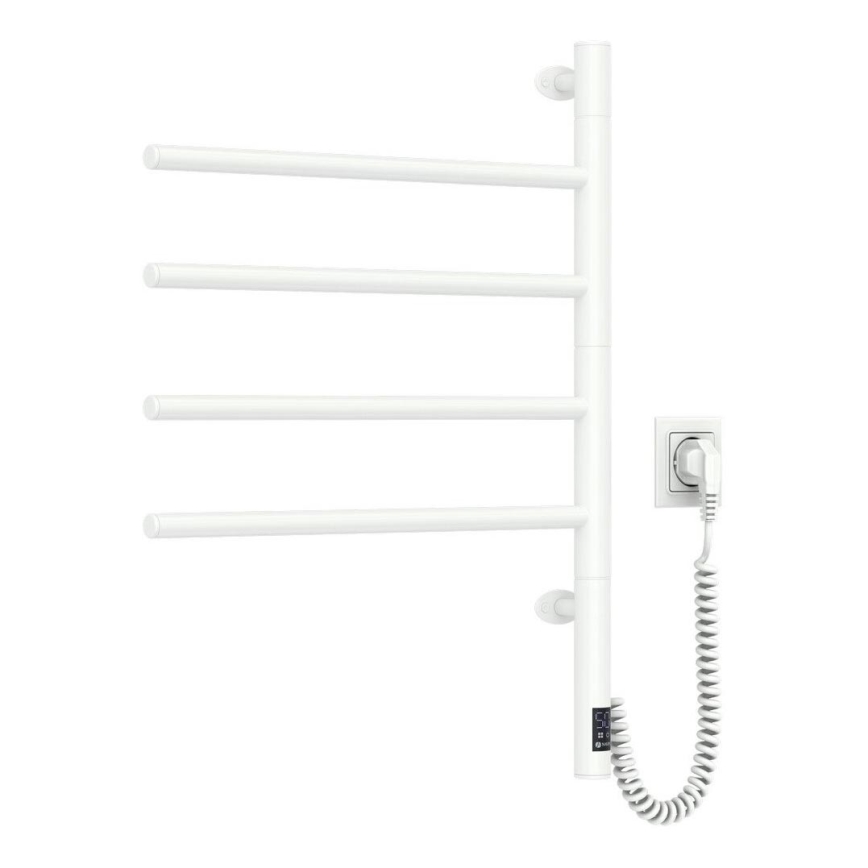 Asciugamano elettrico rotante con termostato ARABESQUE 150W/230V 64,6 cm IP44 bianco