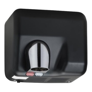 Asciugatore per mani 26x23 cm acciaio inossidabile/nero