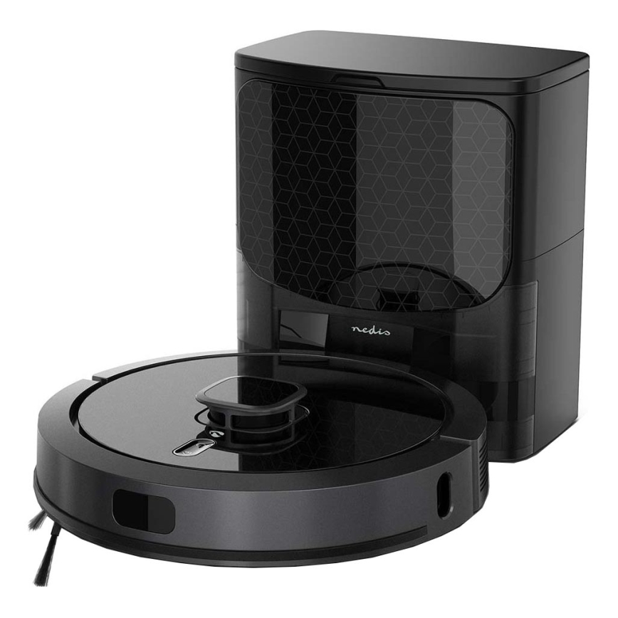 Aspirapolvere robot smart con uno spazzolone SmartLife 5200 mAh Wi-Fi Tuya nero + telecomando