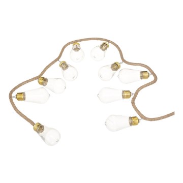 Atmosphera - Catena decorativa LED GIRLANDA 10xLED/2xAA 1,65m bianco caldo