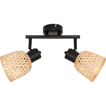 Atmosphera - Lampada a soffitto LIO 2xE27/25W/230V in bambù