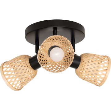 Atmosphera - Lampada a soffitto LIO 3xE27/25W/230V in bambù