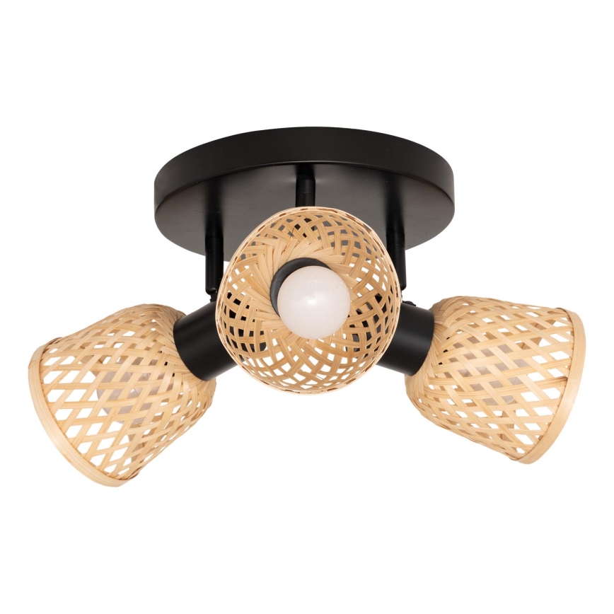 Atmosphera - Lampada a soffitto LIO 3xE27/25W/230V in bambù