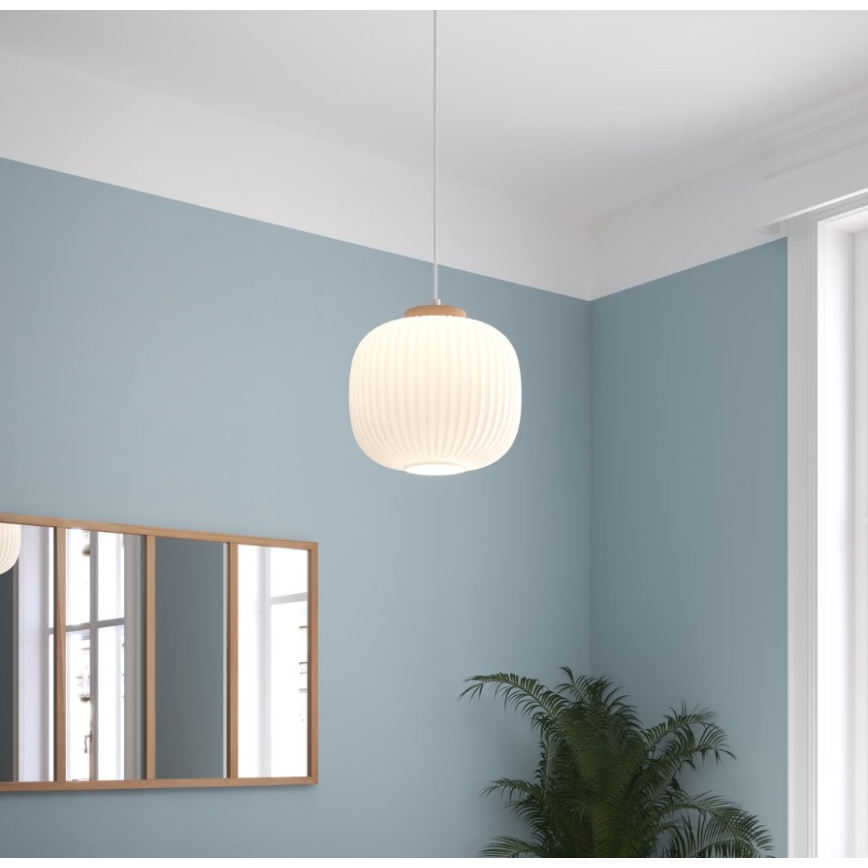 Atmosphera - Lampada a sospensione su cavo TRAVIS 1xE27/25W/230V pino