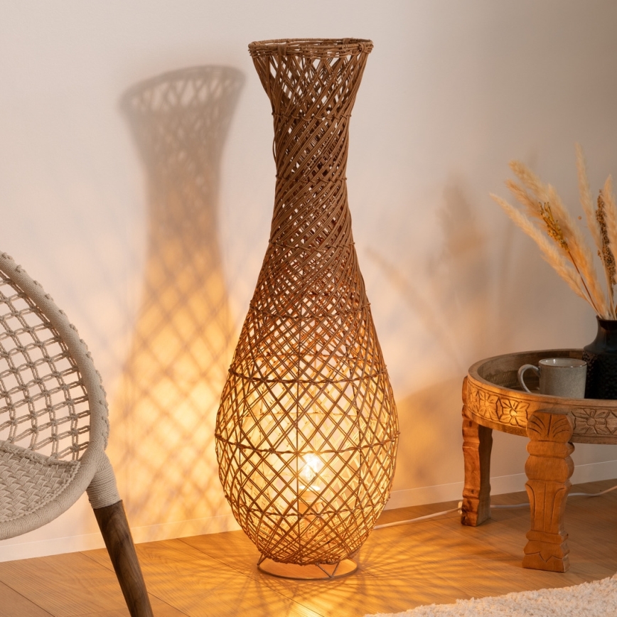 Atmosphera - Lampada con piedistallo ELOISE 1xE27/40W/230V rattan